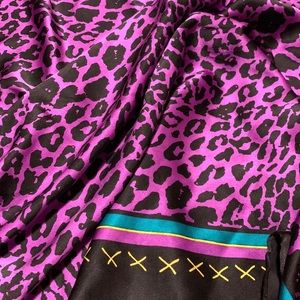 💗Dana Buchman Silk Scarf Wrap Oversized Vintage 1990s